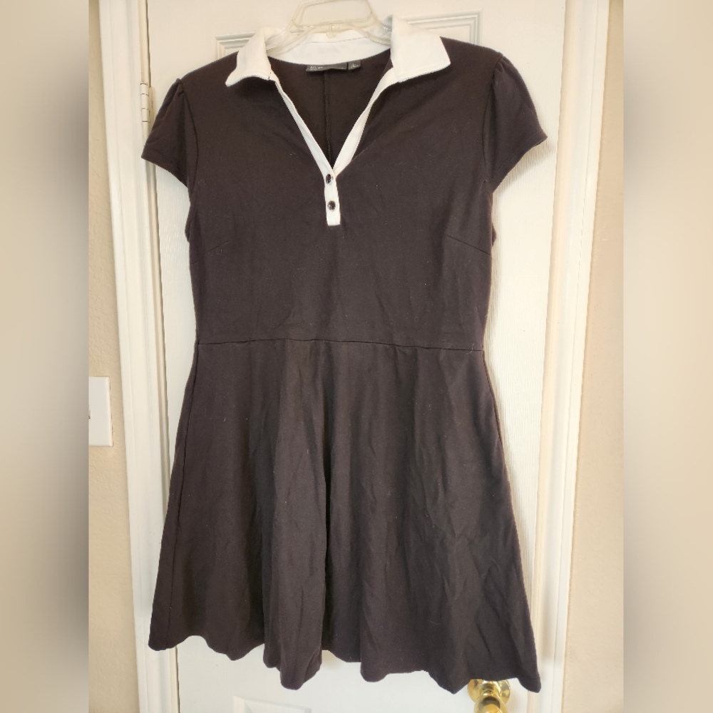 Classic Black and White Polo Dress